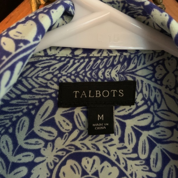 Talbots batik print button down. Worn twice.‎ Perfect shape - Picture 3 of 4